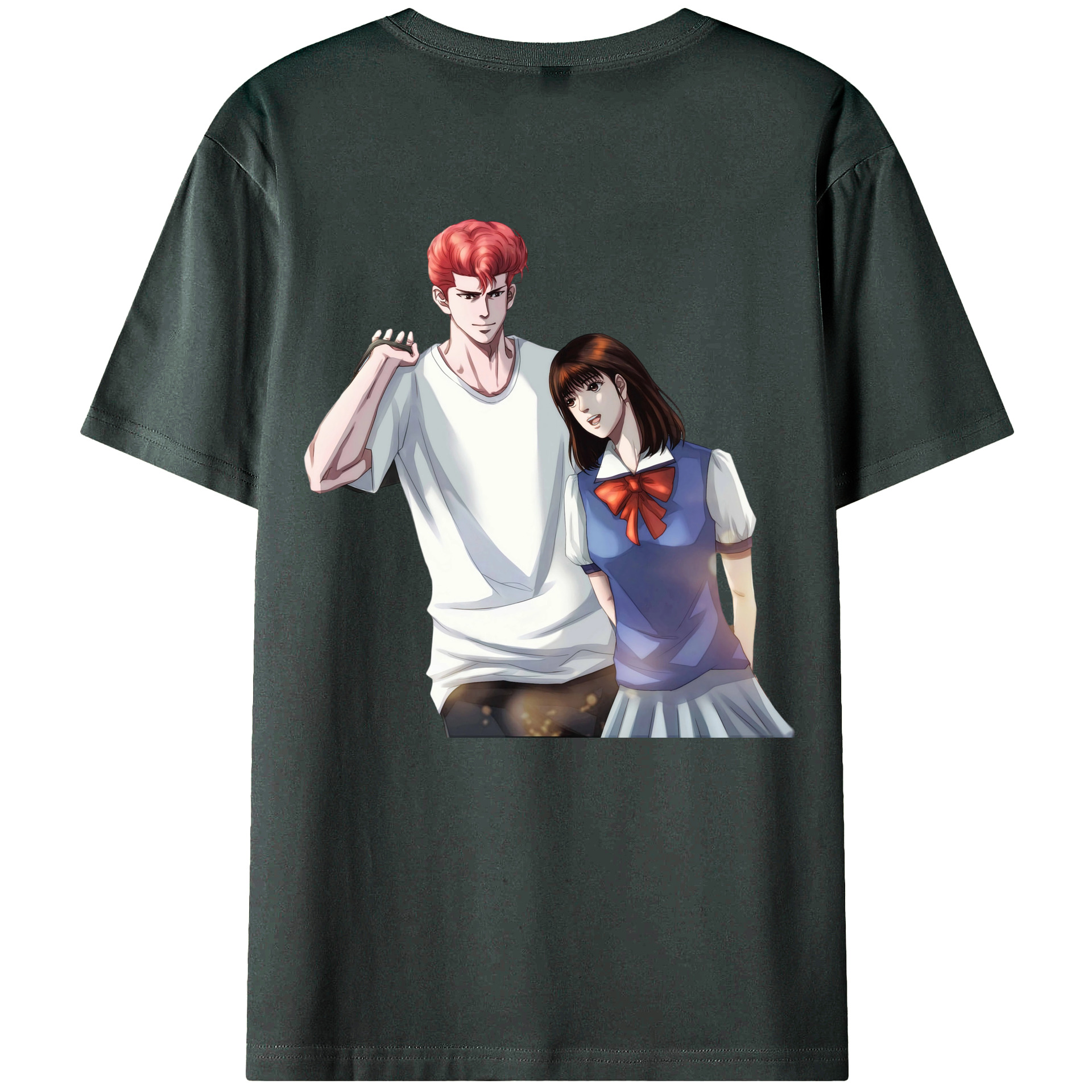（画像用） SLAM DUNK／スラムダンク 綿100％ メンズ半袖Tシャツ（バックプリント） 通気性